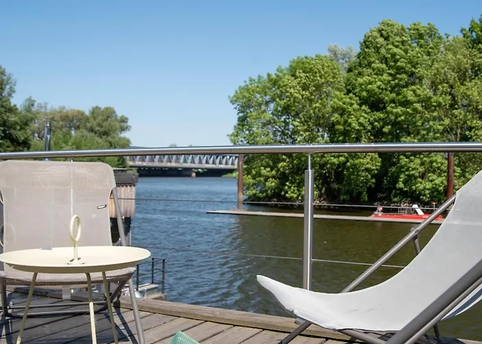 Hotel na wodzie Tolles Tiny-hausboot Marianne Mit Dachterrasse Hamburg