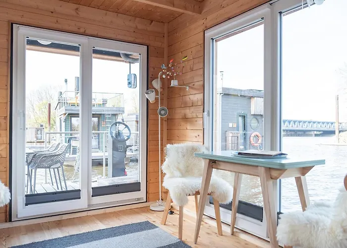 Hotel na wodzie Tolles Tiny-hausboot Marianne Mit Dachterrasse Hamburg