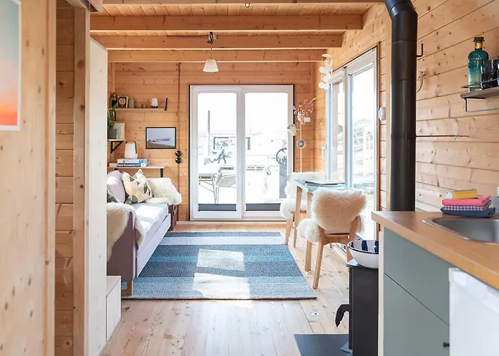 Tolles Tiny-hausboot Marianne Mit Dachterrasse * Hamburg